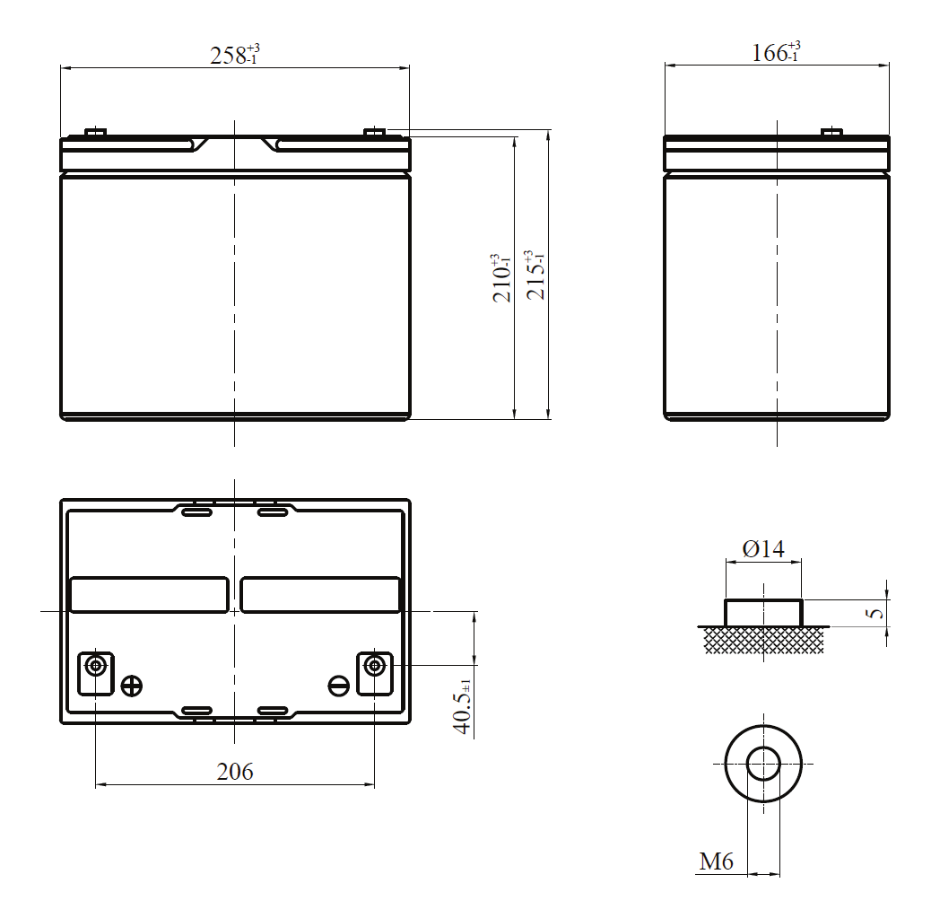 ESH-12-320W-FR-dimensional-drawing