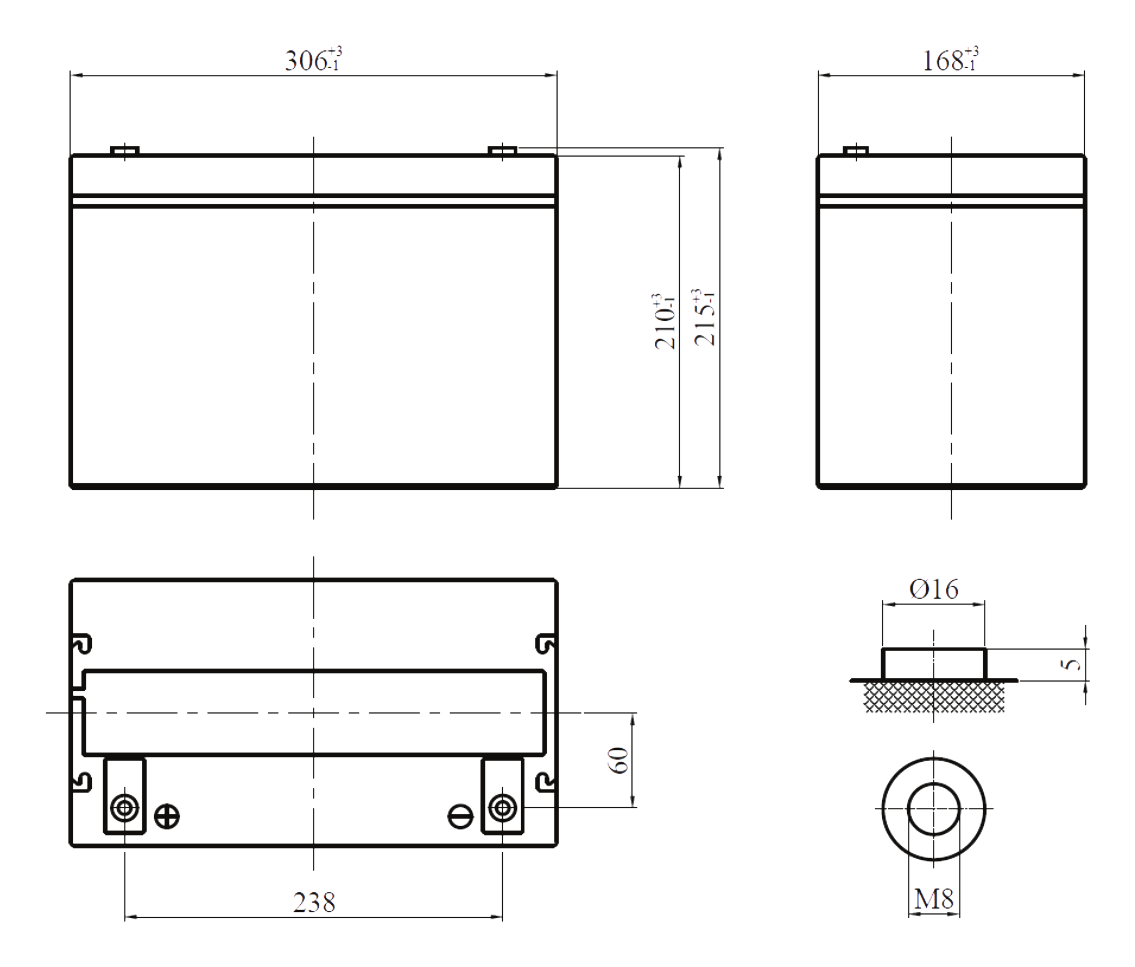 ESH-12-400W-FR-dimensional-drawing-transparent