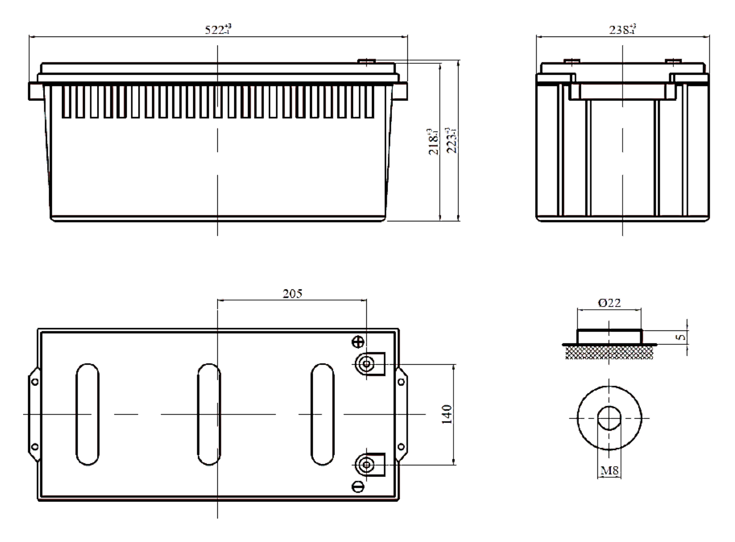 ESH-12-820W-FR-dimensional-drawing-transparent